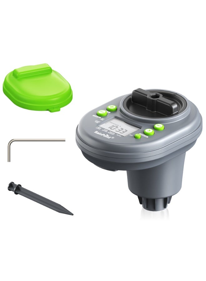 RAINPOINT 4-Zone Irrigation Controller for Large Garden – Standalone Water Timer, Manual Watering, Next Irrigation Reminder, IP68 Waterproof, Low Voltage Alert - Image 1